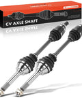 Plug And Play Front CV Axle Shaft Assembly Set 2 For Kawasaki Mule 610 And Mule SX Direct Fit with protective rubber boots.