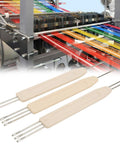 Transfer Tool Needle Pusher for Knitting Machines, Crochet Sewing Tools Set Compatible With KH581 KH811 KH821 KH831 KH851 KH860 KH880 KH868 KH892 KH894 KH900 KH910 KH920 KH940 CK35, Pro Grade Sewing Machine Accessories, shown on a knitting machine with colorful yarns.