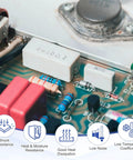 56 Ohm Metal Film Resistor Kit For DIY Electronics Builders, 50 Pieces, Two Watt, One Percent Tolerance, Fixed Resistors For Circuit Boards, Computers, And Televisions on PCB