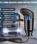 Badass H Pattern USB Gearshift Knob Compatible With Logitech G29 G27 G25 G920 H Shifter For Ets2 Ats PC Racing Simulators, USB connection.