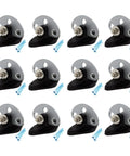 12 Pack 3 Point Gate Connector Insulators For Electric Fences End And Corner Gate Mounts Galvanized Steel With 10mm Holes