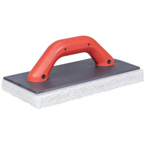 Hand float from Ultra Tile Grouting System Kit For Faster Grouting With Less Mess Game Changer Featuring Raised Grate And Slotted Sponge Technology And Grout Buckets Slotted Rollers Made In The USA