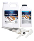 Pro Grade Epoxy Kit For Marine Grade Resin And Hardener Crystal Clear For Woodworking Fiberglass Boat Building And Repairs 1.5 Quart Medium Low Viscosity Non Blushing System bottles and pumps