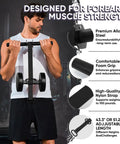 Man using Beefy Forearm Strengthener And Wrist Roller With Ultra Strong Nylon Webbing 43.3 Or 51.2 Inch Options Quick Lock
