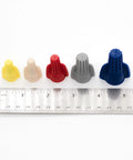Pro Level Winged Twist Wire Connector Assortment 80 Piece Color Coded Electrical Wire Nut sizes with ruler.
