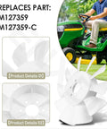 Beefed Up Heavy Duty Transmission Cooling Fan For John Deere LT155 LT166 And Sabre 1338G 1438GS 1438HS 1538H