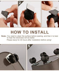 Installation guide for Eight Piece 1 Inch Pasteable Plate Casters With Stick On Adhesive And Screws for furniture mobility