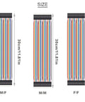 Jumper Wire Kit 120 Pcs 3x20cm Dupont Cables For Breadboard Prototyping showing male to female, male to male, female to female wires