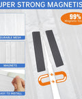 Magnetic Screen Door For 32x80 Inch Openings, 34x82 Inch Heavy Duty Mesh Featuring Magnets and Easy Install Graphic