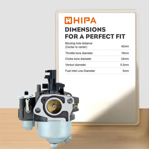 GX160 Carburetor Replacement Kit For Honda GX160 GX200 And Predator 212cc OHV Engines image with dimensions.