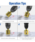 Operation tips for Heavy Duty Three Piece Diamond Drill Bit Hole Saw Kit For Smashing Through Ceramic Tile Granite Marble And Glass Bottles Without Breakage Plus Knockout Cutting Power Measures Two Fifth To Four Fifth Inches Wide.