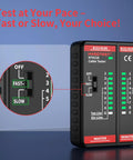 All In One Ethernet Cable Tester For LAN And Telephone Lines RJ45 RJ11 Cables From CAT5 Through CAT7, master and remote units