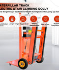 Heavy Duty Electric Stair Climbing Dolly With Extended Rubber Tracks Handles 661 Lbs Moving Furniture Easy Climb On Steep Inclines