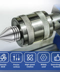 MT2 Tailstock Live Center For Wood Lathe Beefy Heavy Duty Steel Live Revolving Center With 60 Degree Ball Bearing Precision High Speed Turning CNC Compatible Lathe Accessory For Metal And Wood