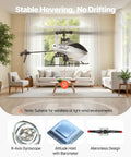 Easy Start RC Helicopter For Beginners With Gyro 2.4GHz demonstrating stable hovering in living room environment