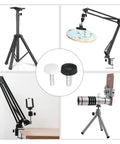 Killer M4x10mm Knurled Thumb Screws 20 Pack Black Steel Hand Grip Bolts for securing lighting rigs and phone mounts.