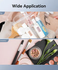 Wide application of Compact Thermal Label Printer 300DPI High Resolution Portable Label Maker for organizing cosmetics and travel essentials.
