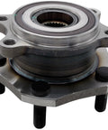 Front view of Go To Front Wheel Bearing And Hub Assembly For Nissan Models, Complete Replacement Kit, precision fit hub and bearing.