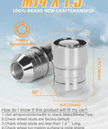 M14x1.5 Wheel Locking Lug Nuts Set Of 6 Conical 60 Degree Seat 1.5 Inch Length showing chrome finish and 7 spline design details.