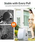 No Fuss Easy Install Retractable Heavy Duty Garden Hose Reel One Half Inch By Eighty Two Foot Auto Rewind With 360 Degree Swivel Base