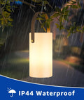 Solar Lantern Table Lamp 2 In 1 Portable USB Rechargeable LED Cordless Light With Remote Control 8 Color Options Waterproof IP44 in rain