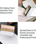 Using Pro Grade Deck Stain Brush Set 3 Pack Large 4 Inch 5 Inch 6 Inch With Threaded Extension Hole For Smooth Wood application.
