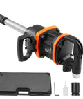 Heavy Duty 1 Inch Air Impact Wrench Delivering 3160 Ft Lbs Breakaway Torque Pro Pneumatic Impact Gun with 8 Inch Extended Anvil and accessories