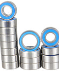 High Speed RC Bearing Kit With MR115 2RS 5x11x4mm MR128 2RS 8x12x3.5mm And MR105 2RS 5x10x4mm ABEC 3 Precision Bearings