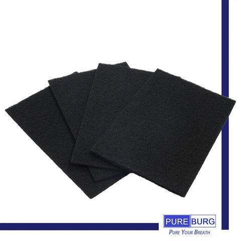 4 carbon pre-filters from 2 Pack Replacement Filter Set For Holmes And GE Air Purifiers With H13 True HEPA And Carbon Pre Filters