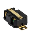 Locking NEMA L6-20R Flush Mount Receptacle For Generators, 20 Amp 250 Volt Twist-Lock Outlet, Built Tough, Nylon Face