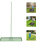 Heavy Duty Lawn Leveling Rake With 180 Degree Adjustable Head And 5.74 Feet Long Handle for leveling soil in backyards and gardens