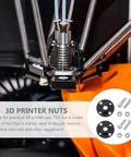 2 Pack T8 Lead Screw POM Nut For 3D Printers And Machine Tool Rails, Pro Grade POM Plastic Nut With Easy Install, Low Maintenance, Durable Smooth Travel For Stepper Motors And Linear Motion Systems, installed on 3D printer