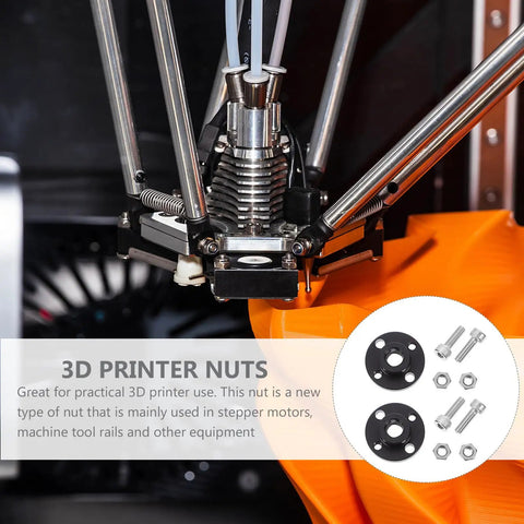 2 Pack T8 Lead Screw POM Nut For 3D Printers And Machine Tool Rails, Pro Grade POM Plastic Nut With Easy Install, Low Maintenance, Durable Smooth Travel For Stepper Motors And Linear Motion Systems, installed on 3D printer