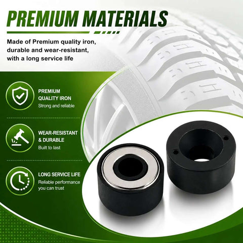 Ditch The Guesswork With This Pro Wheel Stud Installer Tool Kit For Car Repairs! Get Perfect Alignment And Protect Threads Every Time Using The 22800 Oem Spec Adapter Plus Three Heavy Duty Lug Nuts Included In This Durable Removal Set That Saves You. premium iron wheel stud installer adapter set, black metal close-up