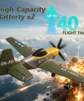 Beginner Friendly RC Plane With 2.4GHz 6 Axis Gyro and 3 Channel Remote soaring over explosion in sky