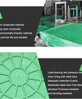 Round Resin Drainage Access Lid 40 Cm Grass Cover For Lawn Garden And Landscaping Easy No Fuss Pull Hole Manhole Cap For Quick Inspections Durable Outdoor Utility Access Cover For Yard Maintenance showcasing resin composite material and steel reinforcement.