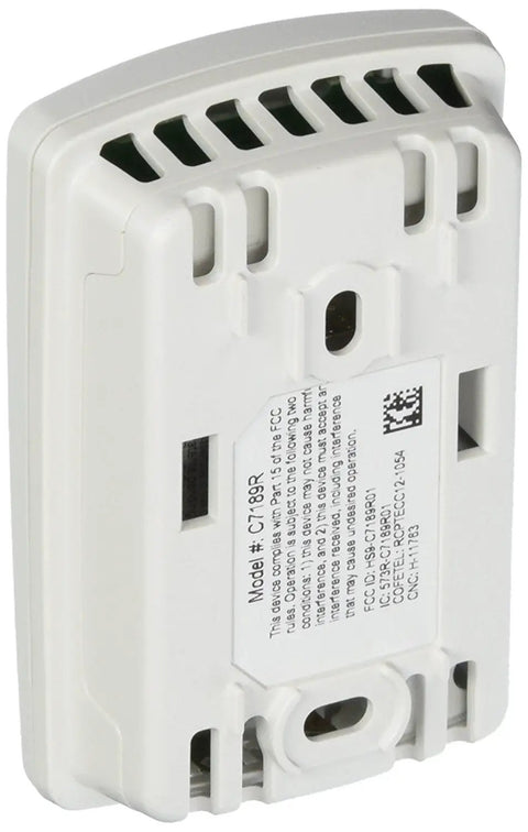 Wireless Indoor Thermostat Sensor Premier White Factory Calibrated And Quick Install Tracks Temperature From 35 To 114 Degrees Back View