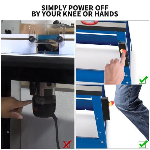 Heavy Duty Keylock Router Table Switch With Dual Power Outlets No Sweat Install For Any Professional Woodshop 125V 15Amp safety usage demonstration