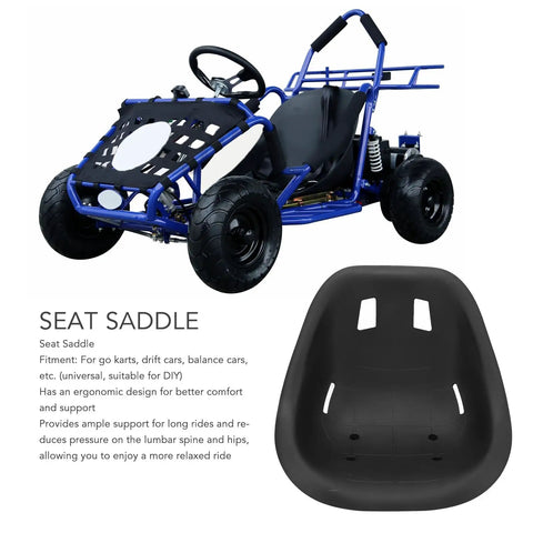 Ergonomic Universal Go Kart Seat With Backrest For Racing Drift Cars and Balance Vehicles Comfortable Large Size Saddle Kit