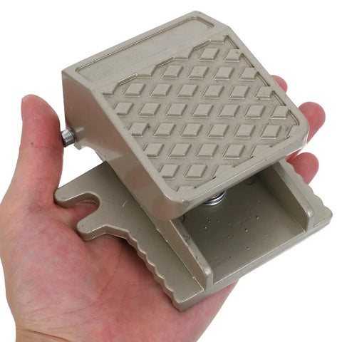 Heavy Duty Built To Last Pneumatic Foot Pedal Switch With High Sensitivity And Easy Installation Iron Construction For Workshop And Industrial Automation Durable Foot Control Valve For High Volume Pneumatic Systems, khaki iron foot pedal switch