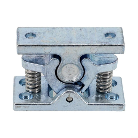 Spring Loaded Door Stop Catch With Heavy Duty Double Roller Ball Latch Release Clamp in zinc alloy with visible screws and springs