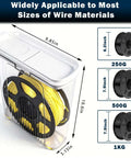 Moisture Proof And Dust Proof 3D Printing Filament Storage Box Set with 1.75mm spool example and size dimensions