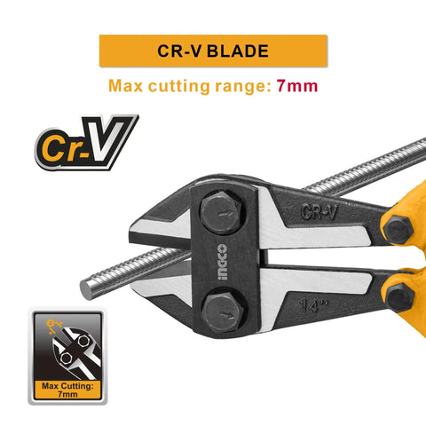 14 Inch Heavy Duty Bolt Cutter With Beefy Cutting Power For Wire Cable Chain Link And Fence cutting metal rod; CR-V blades