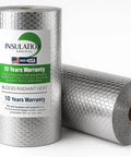 16 By 50 Feet Bubble Core Double Reflective Insulation Roll With 95 Percent Radiant Heat Barrier Vapor Shield For Attic Garage Walls And Sheds.