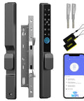 Sliding Glass Door Lock With Biometric Fingerprint, Keypad, RFID And Remote App Control For Patio Doors, Digital Mortise Lock Set