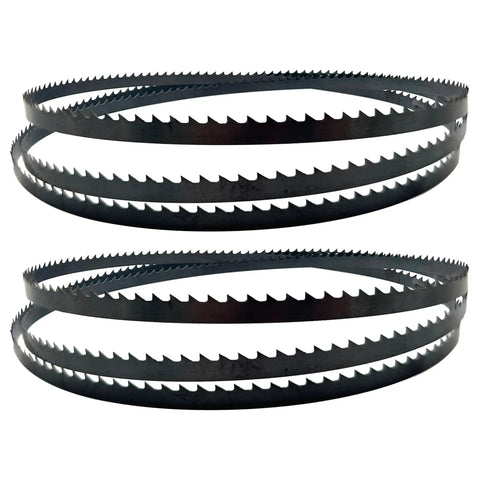 Two Pack 59 And A Half Inch Long Bandsaw Blade Three Eighths Inch Wide Ten Teeth Per Inch Heavy Duty Workhorse Carbon Steel Built To Last