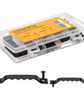 Heavy Duty Sawtooth Picture Hangers Lock Down Your Wall Art With Rust Resistant Steel Hooks For No Sweat Gallery Setup And Quick Decor Tweaks In Two Reliable Sizes in a storage case with hooks and screws.
