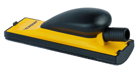 Hands On 2.75 Inch By 8 Inch Sanding Block Kit With Hook And Loop System showing body and hose adapter