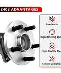 Rear Wheel Bearing And Hub Assembly Replacement Suspension Kit For Pontiac Vibe 2009 2010 And Toyota Corolla 2009 2019
