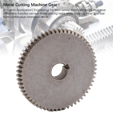 Heavy Duty T60 Sixty Tooth Mini Lathe Gear Replacement For Mx-210 Wm-210 8x16 Metal Mill Machine Control Box Transmission Part with steel material.